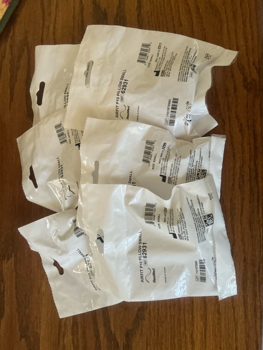 Set of 6 Resmed P10 Small Nose Pillows
